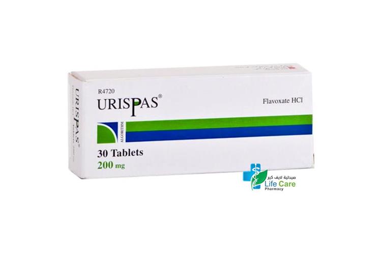 URISPAS TABLETS 200MG 30 TAB - Life Care Pharmacy