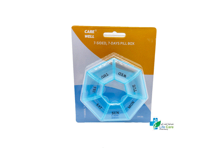 CARE WELL 7 SIDED 7 DAYS PILL BOX - Life Care Pharmacy
