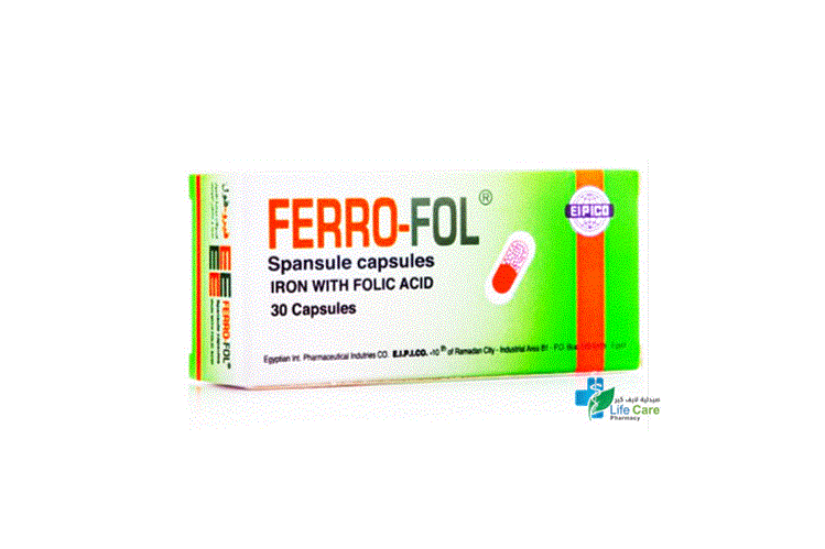 FERRO FOL 30 CAPSULES - Life Care Pharmacy