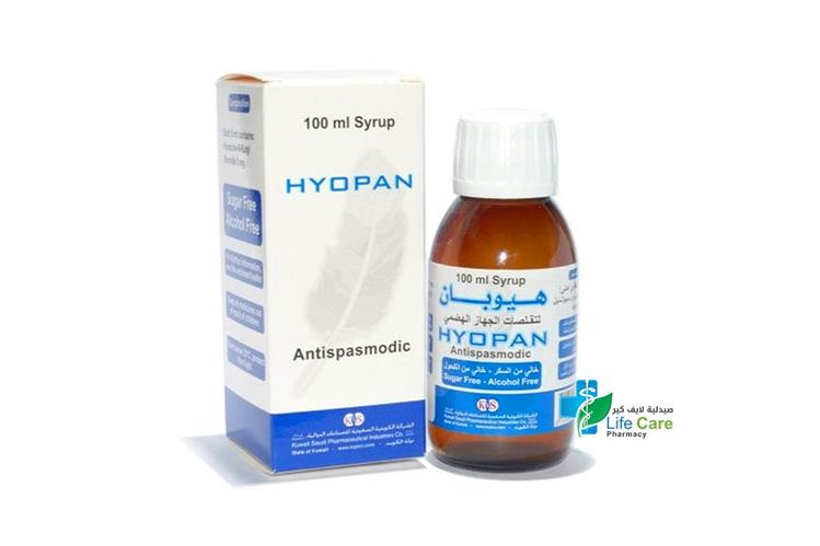 HYOPAN SYRUP 100ML - Life Care Pharmacy