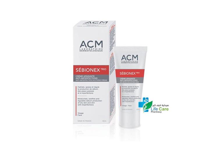 ACM SEBIONEX TRIO CREAM 40ML - Life Care Pharmacy
