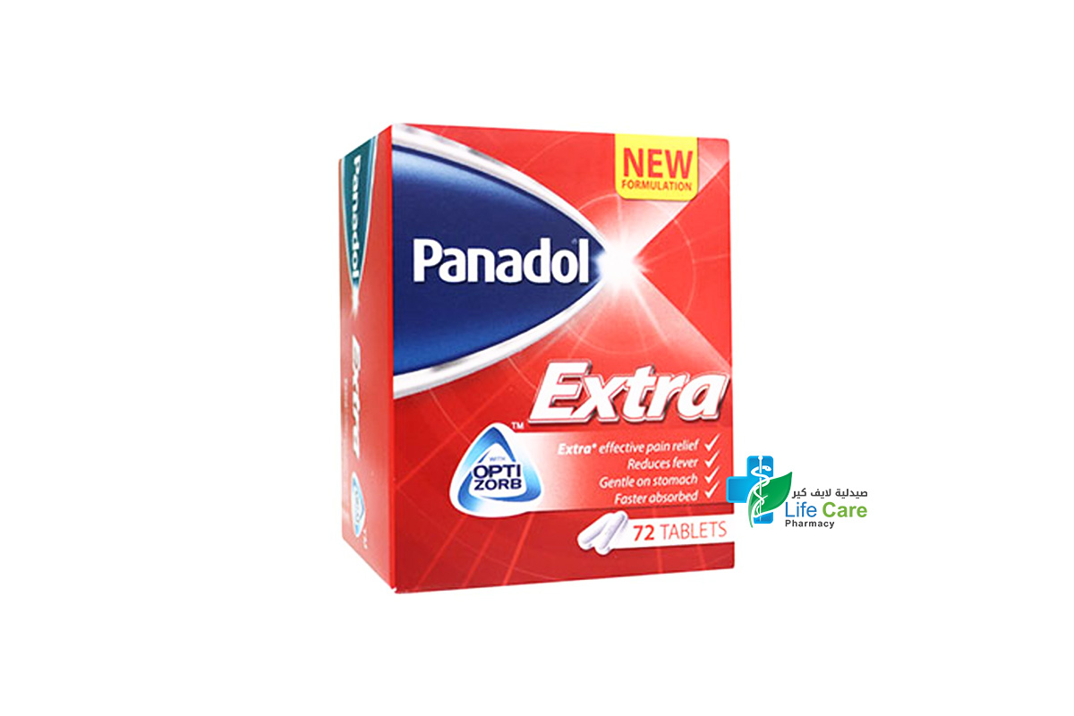 PANADOL EXTRA 72 TAB - Life Care Pharmacy
