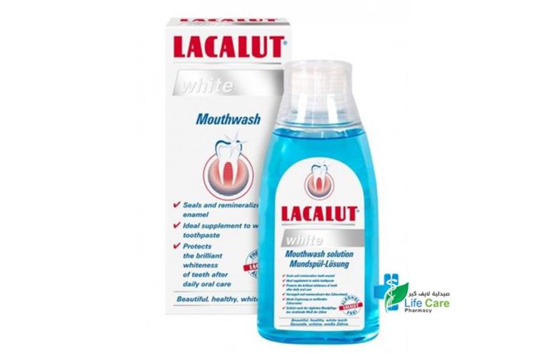 LACALUT WHITE  MOUTH WASH 300 ML - Life Care Pharmacy