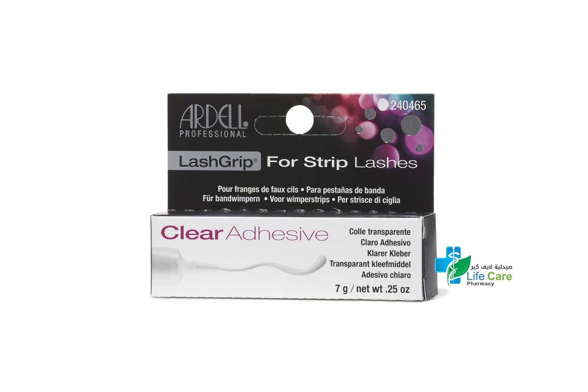 ARDELL LASH GRIP STRIP CLEAR ADHESIVE 7GM - Life Care Pharmacy