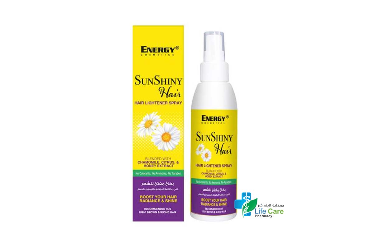 ENERGY SUN SHINY HAIR LIGTHENER SPRAY 125ML - Life Care Pharmacy