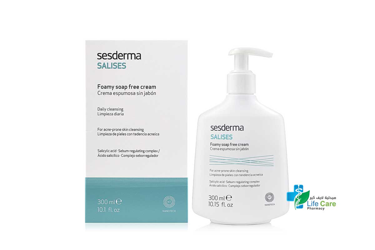 SESDERMA SALISES FOAMY SOAP FREE CREAM 300ML - Life Care Pharmacy