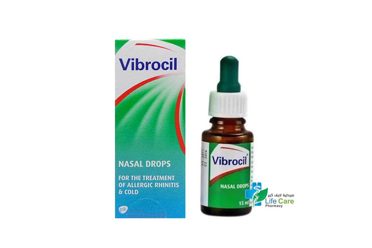 VIBROCIL NASAL DROPS 15ML - Life Care Pharmacy