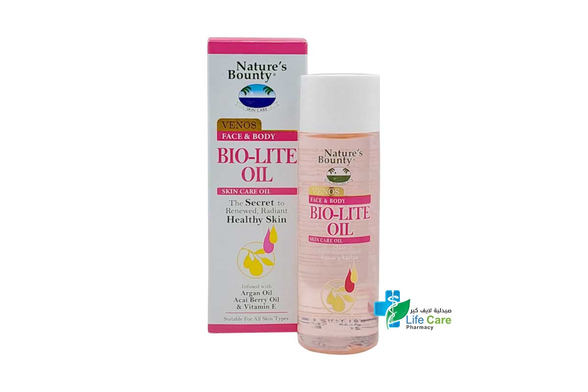 NATURES BOUNTY BIO LITE FACE AND BODY OIL 125ML - Life Care Pharmacy