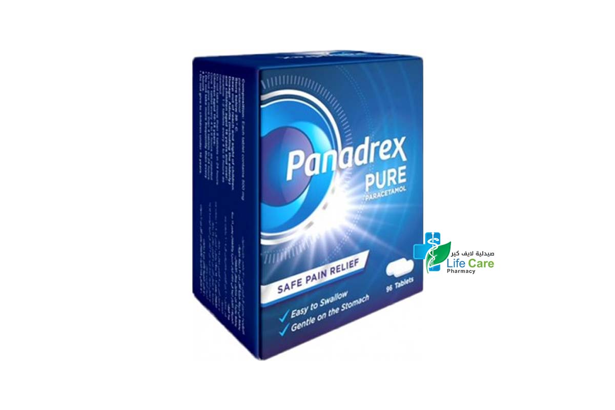PANADREX PURE TABLET 500MG 96 TABLETS - Life Care Pharmacy