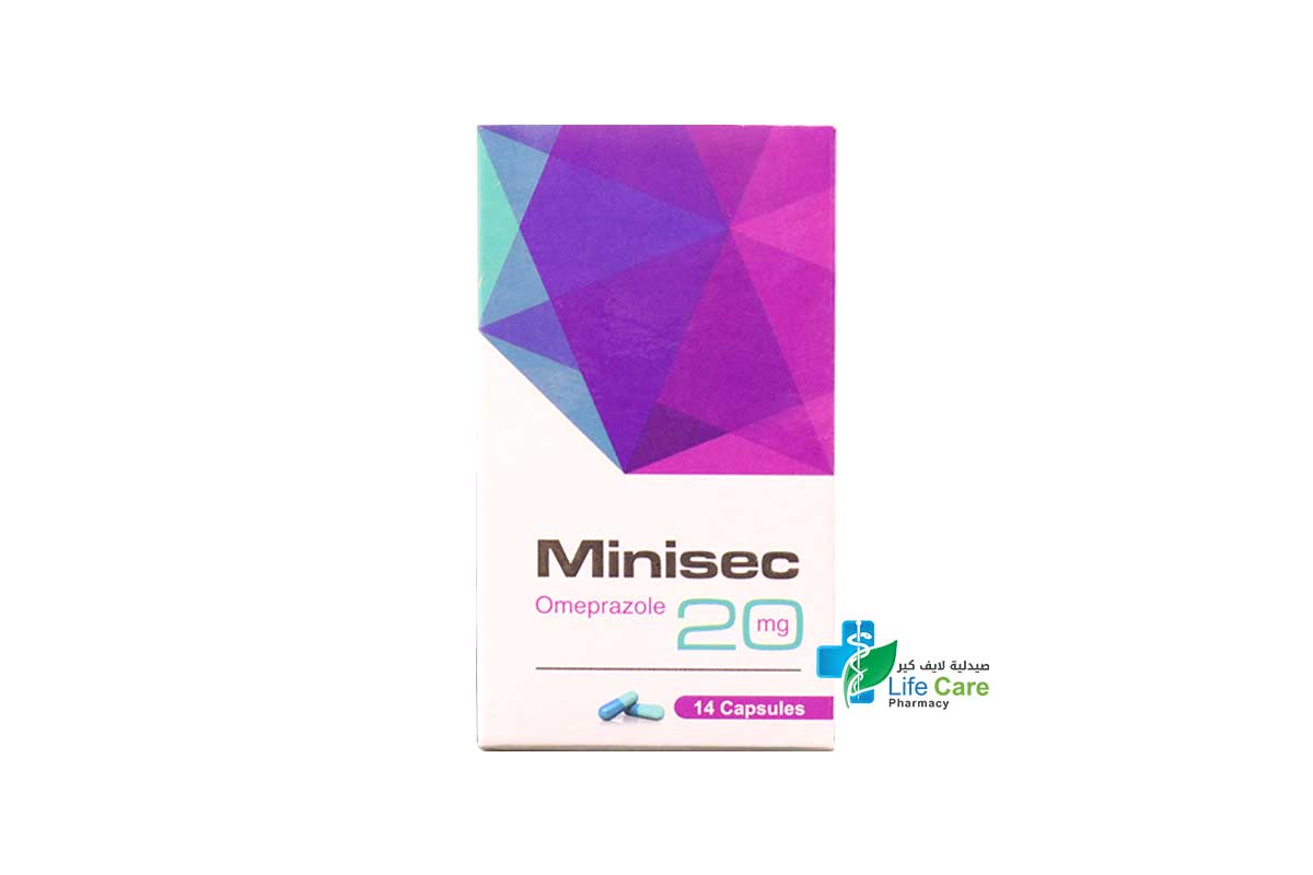 MINISEC 20 MG 14 CAPSULES - Life Care Pharmacy