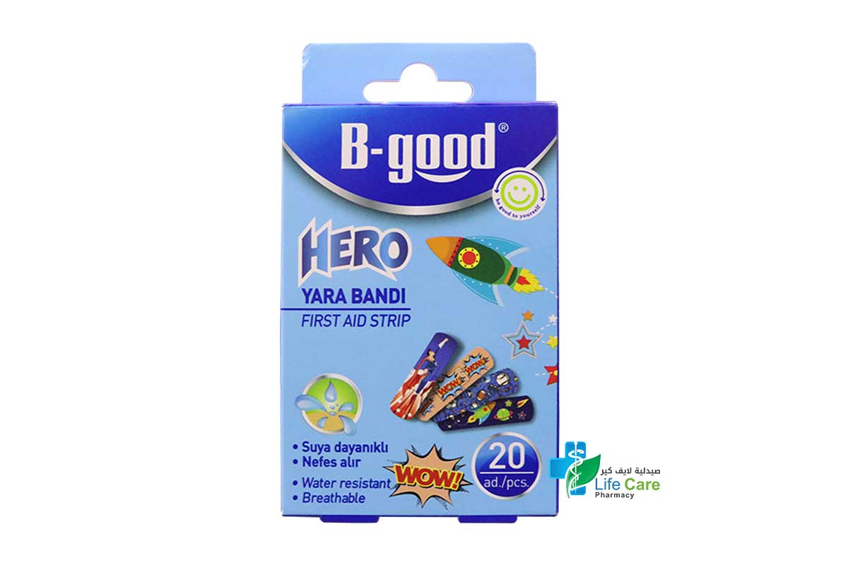 B GOOD HERO FIRST AID STRIP 20 PCS - Life Care Pharmacy