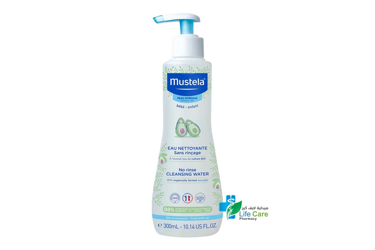 MUSTELA NO RINSE CLEANSING WATER 300 ML - Life Care Pharmacy