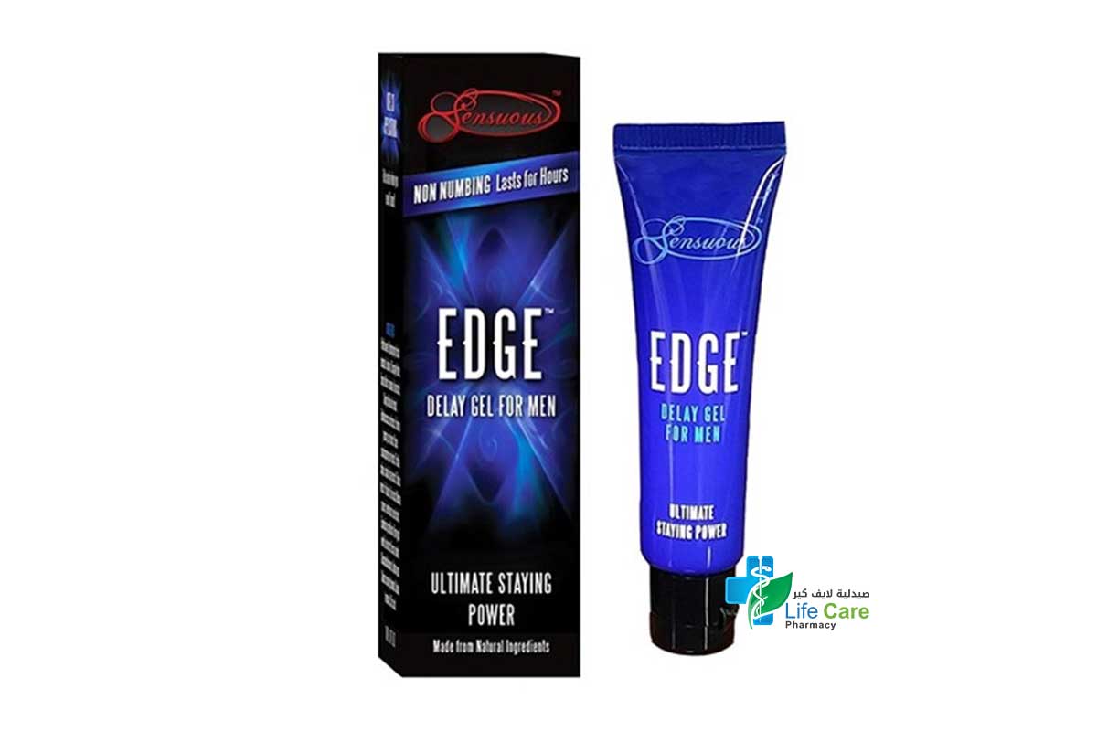 SENSUOUS EDGE DELAY GEL FOR MEN ULTIMATE STAYING POWER 7ML - Life Care Pharmacy