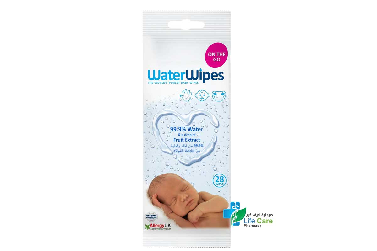 WATER WIPES BABY 28 PCS - Life Care Pharmacy