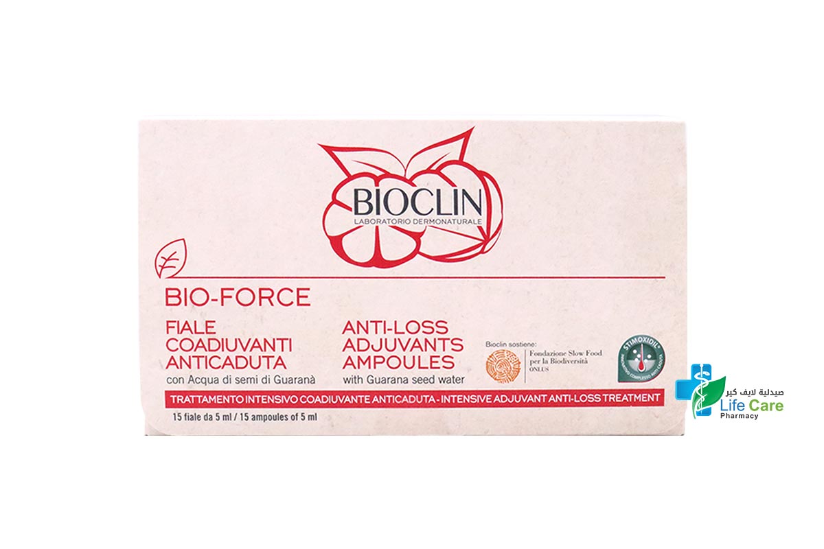 BIOCLIN BIO FORCE WOMAN ANTI LOSS AMP5X15ML - Life Care Pharmacy