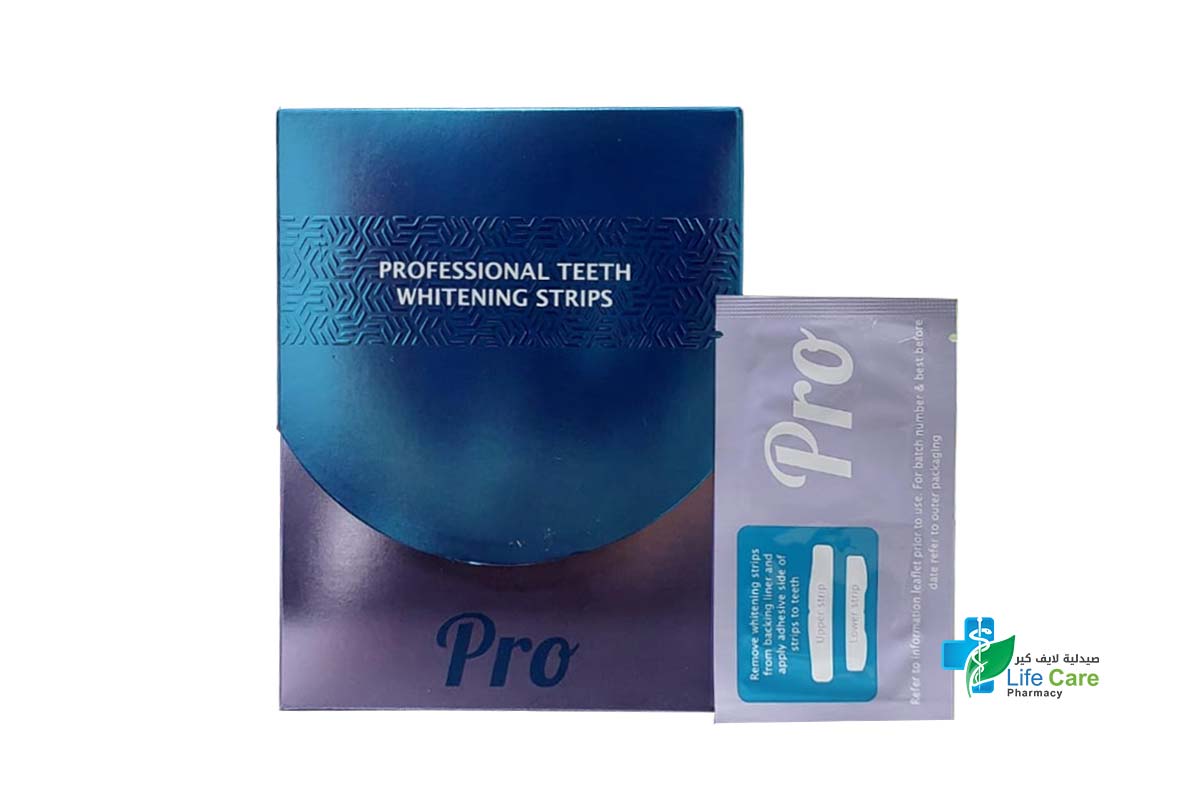 PRO PROFESSIONAL TEETH WHITENING 28 STRIPS - Life Care Pharmacy
