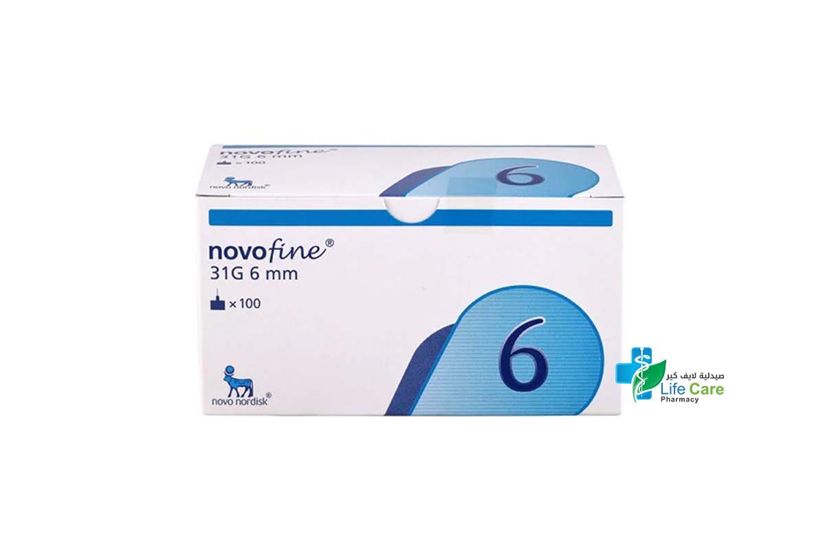 NOVOFINE NEEDLE 31G 6MM 100 PCS - Life Care Pharmacy