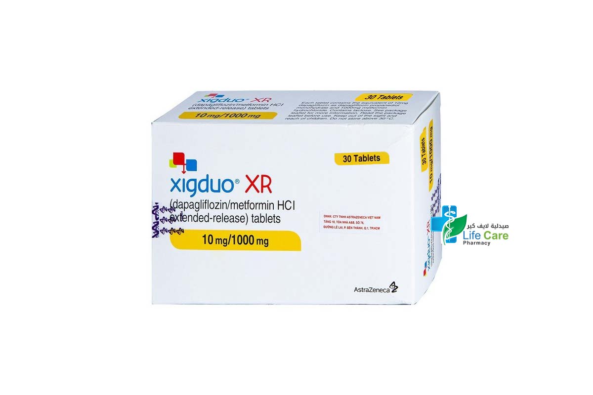 XIGDUO XR 10 MG 1000 MG 30 TAB - Life Care Pharmacy