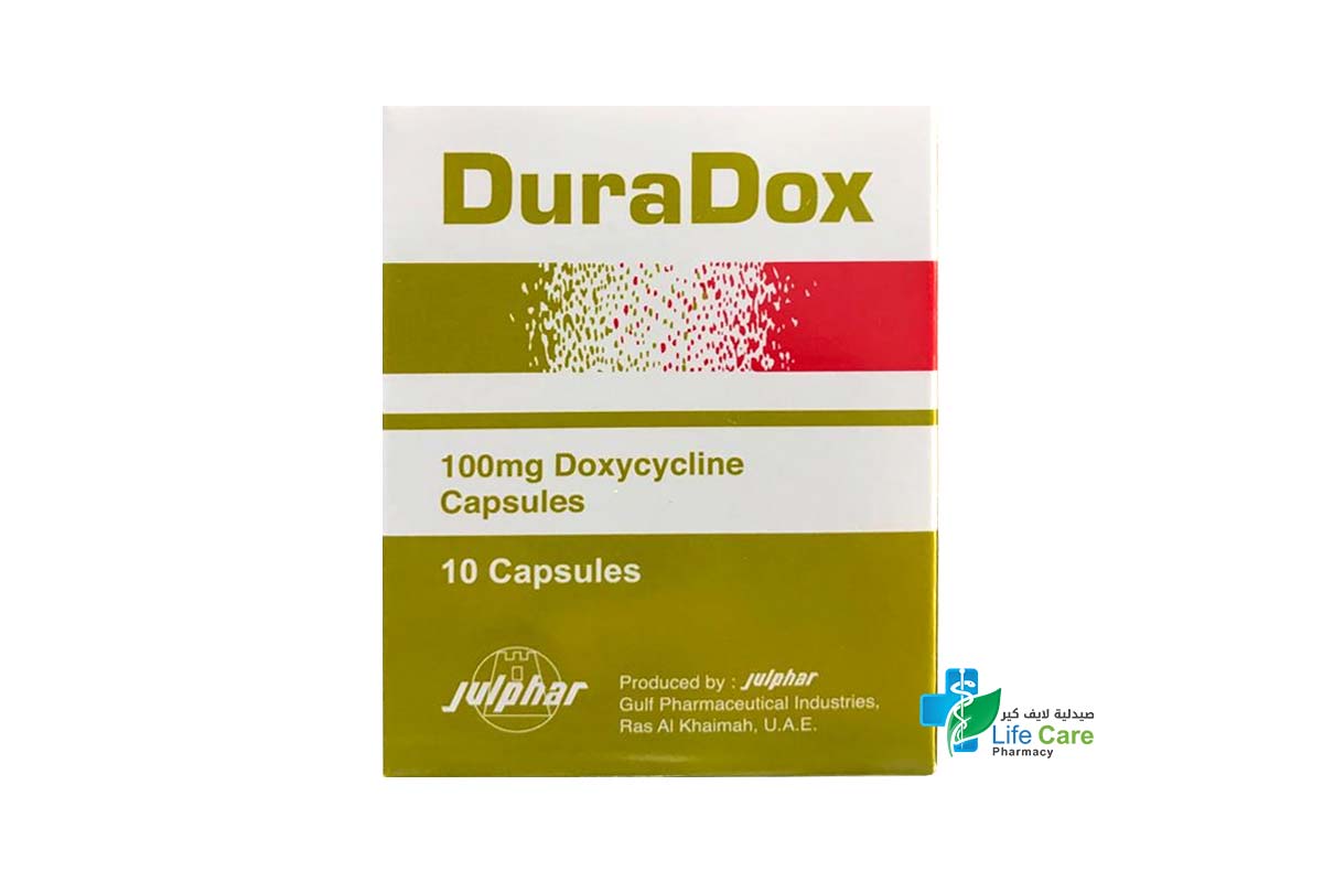 DURADOX 100MG 10 CAPSULES - Life Care Pharmacy