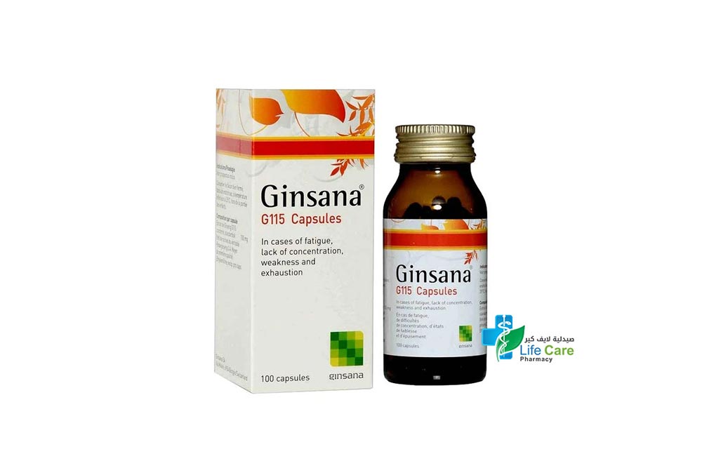 GINSANA 100 G115 CAP - Life Care Pharmacy