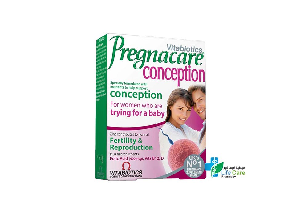 VITABIOTICS PREGNACARE CONCEPTION 30 TABLETS - Life Care Pharmacy
