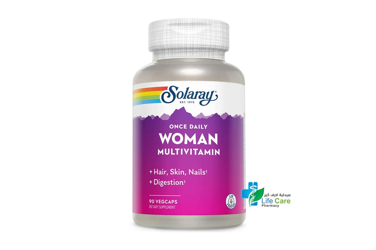 SOLARAY ONCE DAILY WOMAN  90 VEGETARIAN CAPSULES - Life Care Pharmacy
