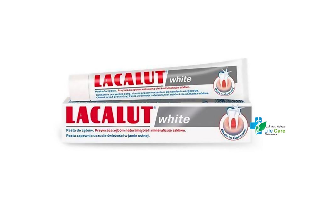 LACALUT WHITE TOOTHPASTE 75 ML - Life Care Pharmacy