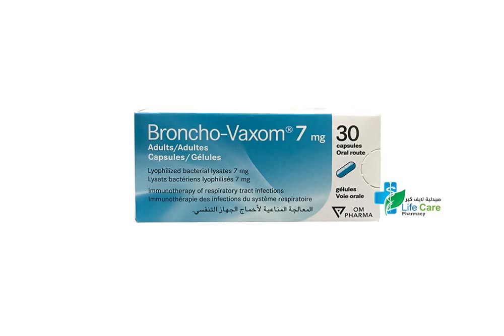 BRONCHO VAXOM ADULT 7MG 30 CAPSULES - Life Care Pharmacy