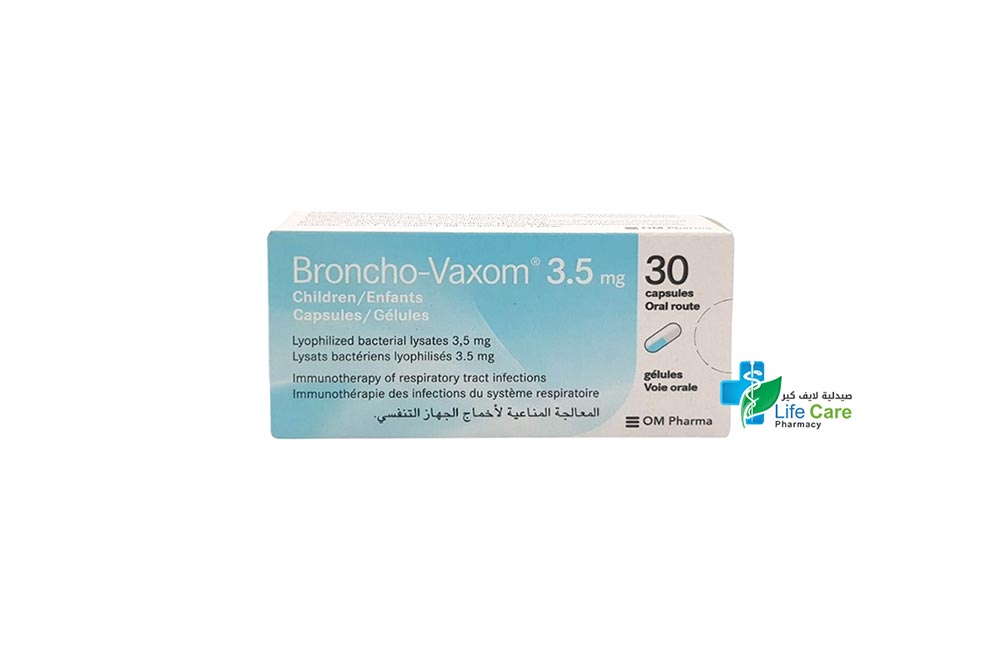 BRONCHO VAXOM CHILDREN 3.5MG 30 CAPSULES - Life Care Pharmacy