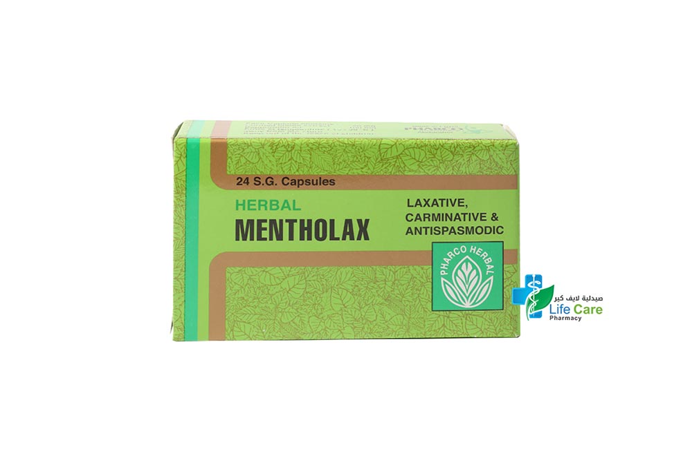 MENTHOLAX HERBAL 24 CAPSULES - Life Care Pharmacy