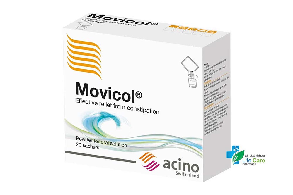 MOVICOL POWDER FOR ORAL SOLUTION 20 SACHETS - Life Care Pharmacy