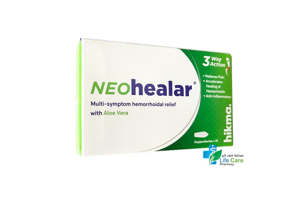 NEO HEALAR 10 SUPPOSITORIES - Life Care Pharmacy