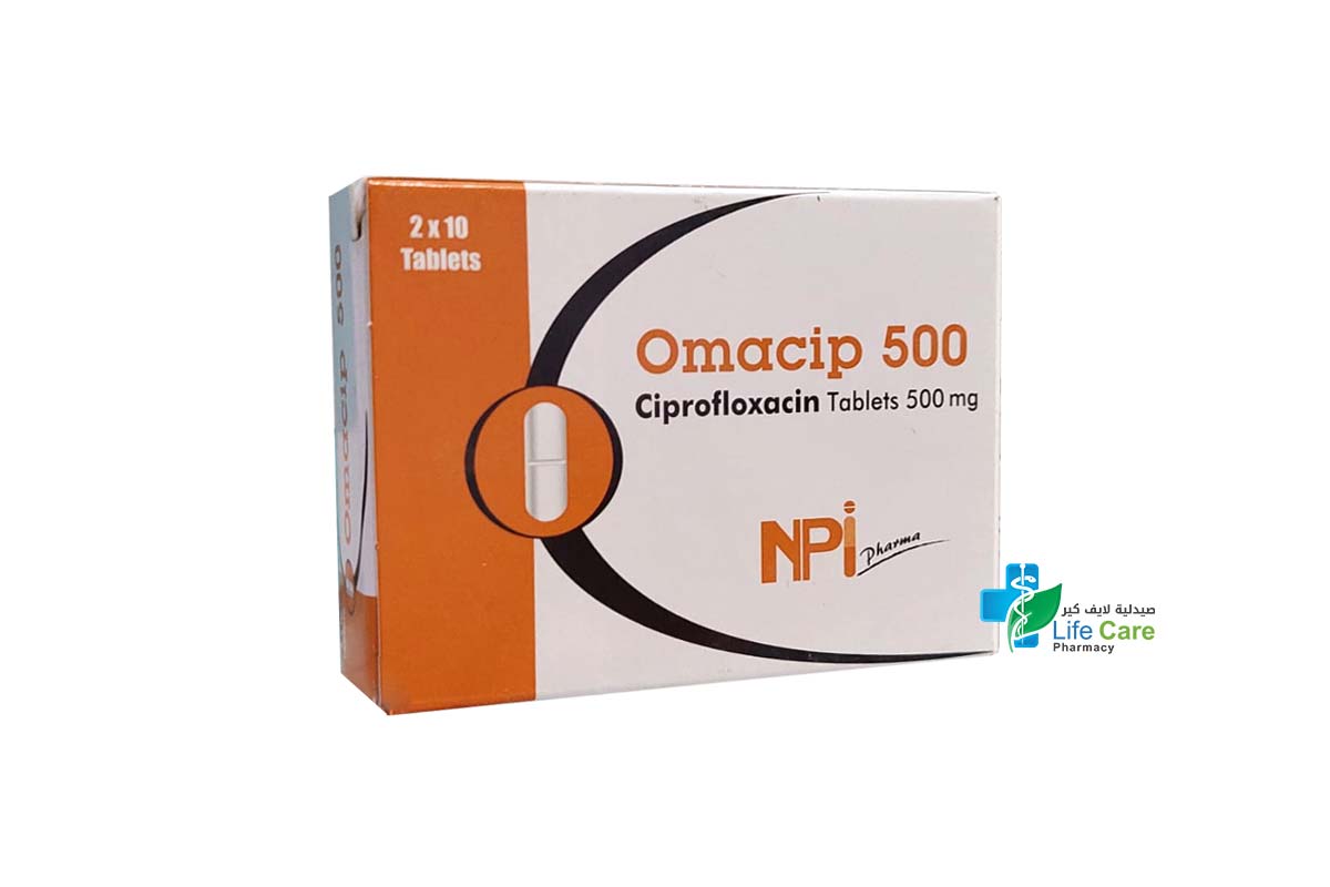 OMACIP 500MG 20 TABLETS - Life Care Pharmacy