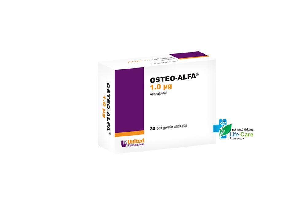 OSTEO ALFA 1.0MCG 30 CAPSULES - Life Care Pharmacy