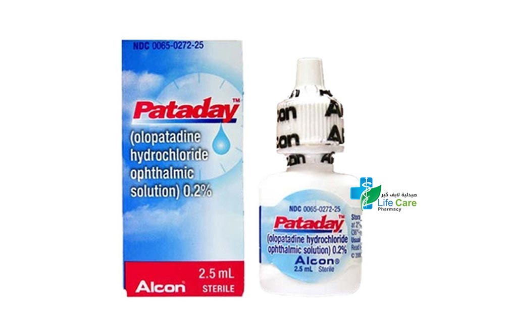 PATADAY OPHTHALMIC SOLUTION 0.2% EYE DROPS 2.5 ML - Life Care Pharmacy