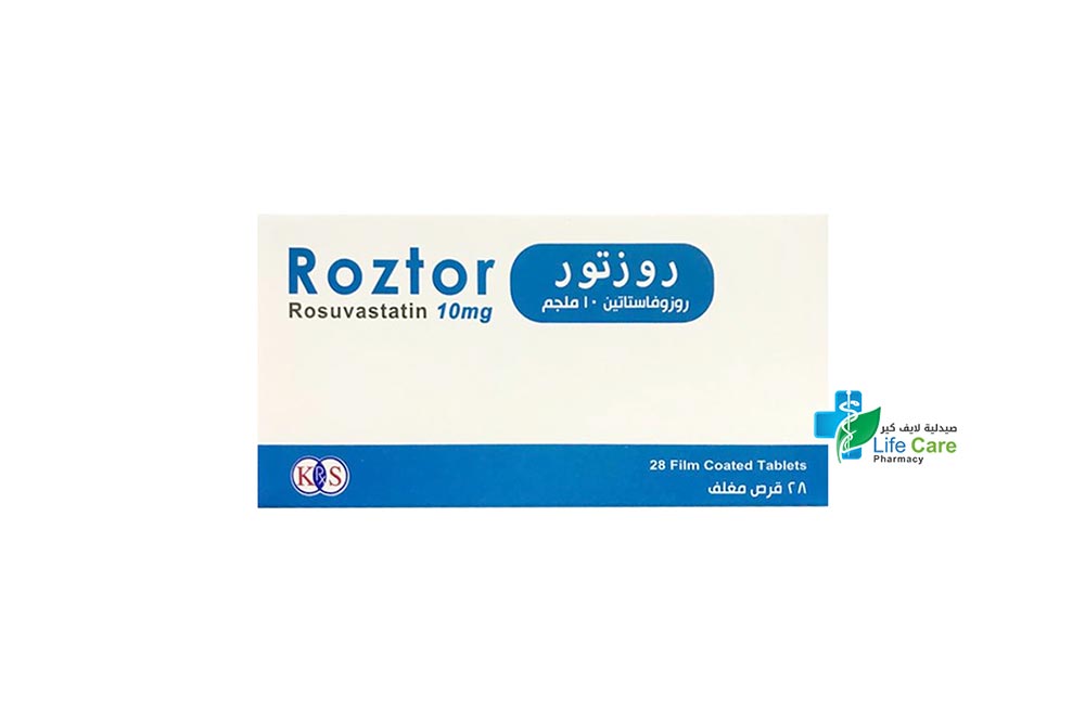 ROZTOR 10 MG 28 TABLETS - Life Care Pharmacy