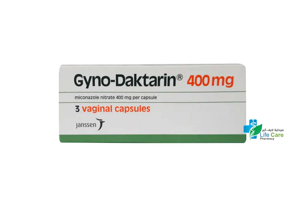 GYNO DAKTARIN 400MG 3 OVU - Life Care Pharmacy