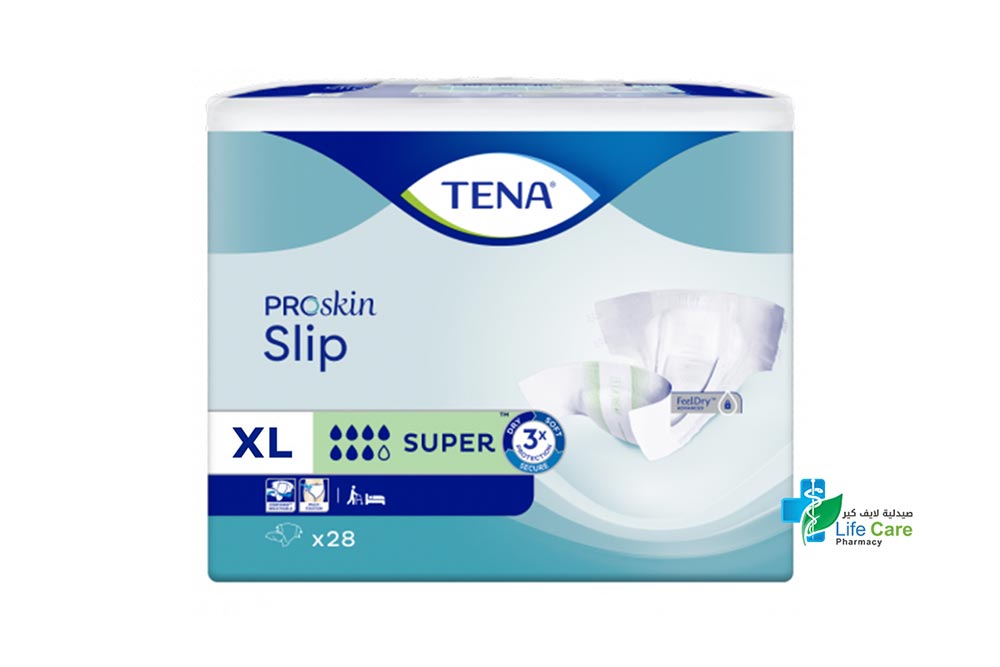 TENA SLIP PROSKIN SUPER X LARGE 28 PIECES - Life Care Pharmacy