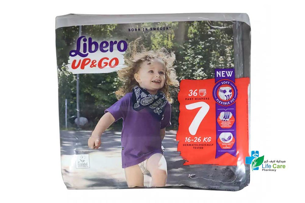 LIBERO UP AND GO NO7 36 PANT DIAPERS 16 TO 26KG - Life Care Pharmacy
