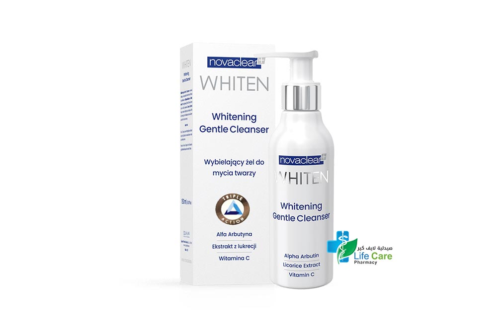 NOVACLEAR WHITEN WHITENING GENTLE CLEANSER 150 ML - Life Care Pharmacy