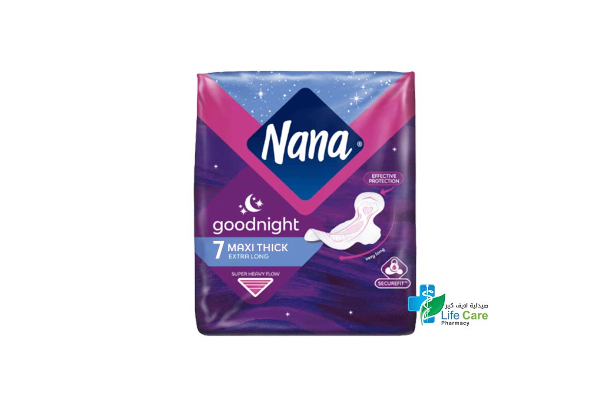 NANA MAXI GOOD NIGHT 7PADS - Life Care Pharmacy