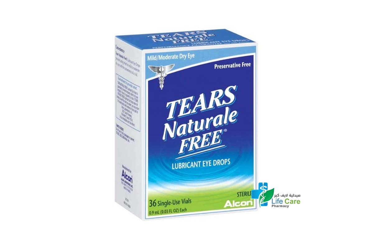TEARS NATURALE FREE EYE DROPS .9ML 36 SINGLE - Life Care Pharmacy