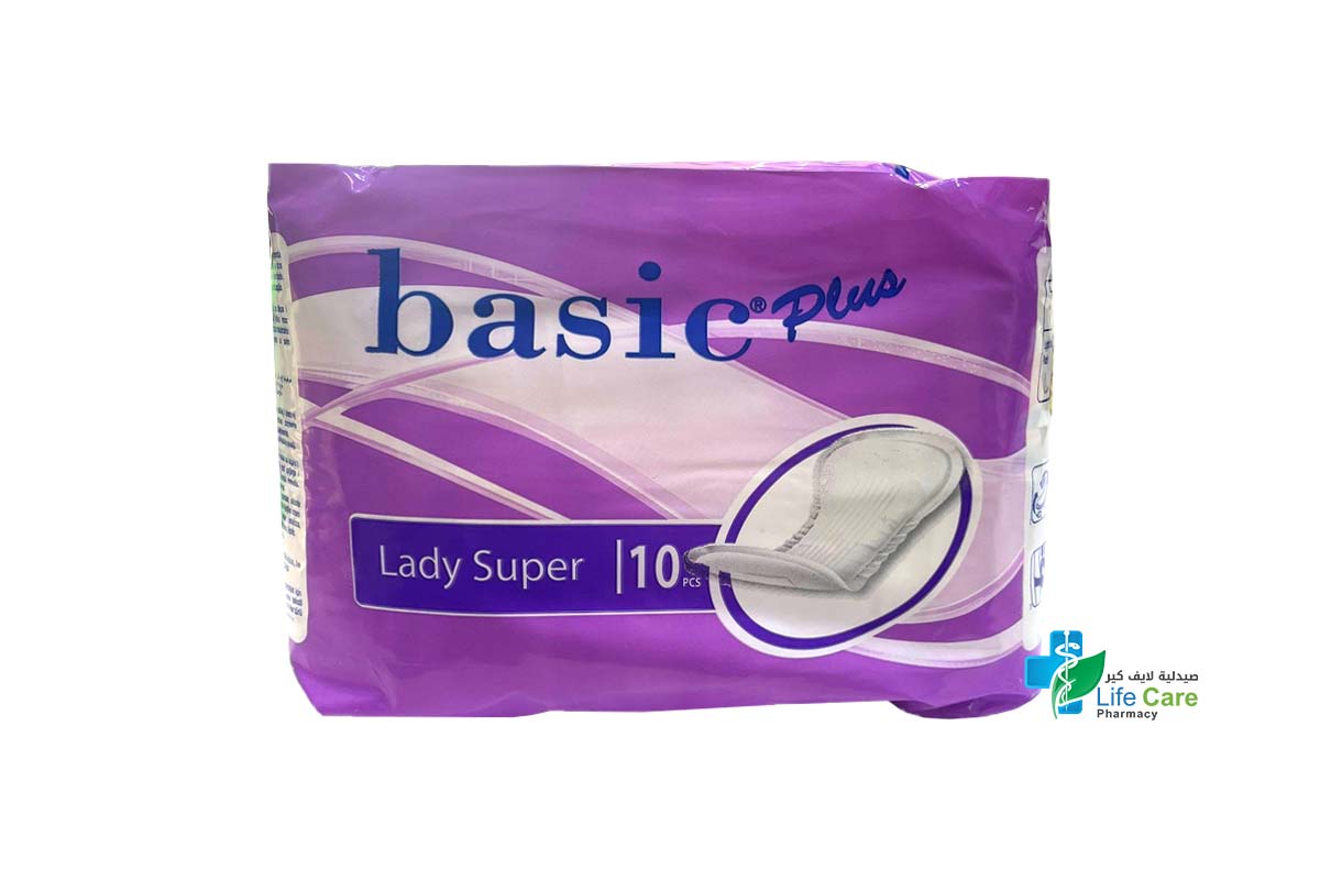 BASIC PLUS LADY SUPER 10 PCS - Life Care Pharmacy