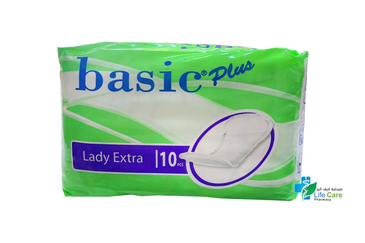 BASIC PLUS LADY EXTRA 10 PCS - Life Care Pharmacy