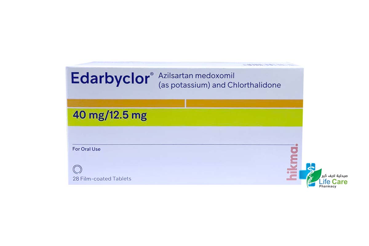 EDARBYCLOR 40MG 12.5MG 28 TABLETS - Life Care Pharmacy