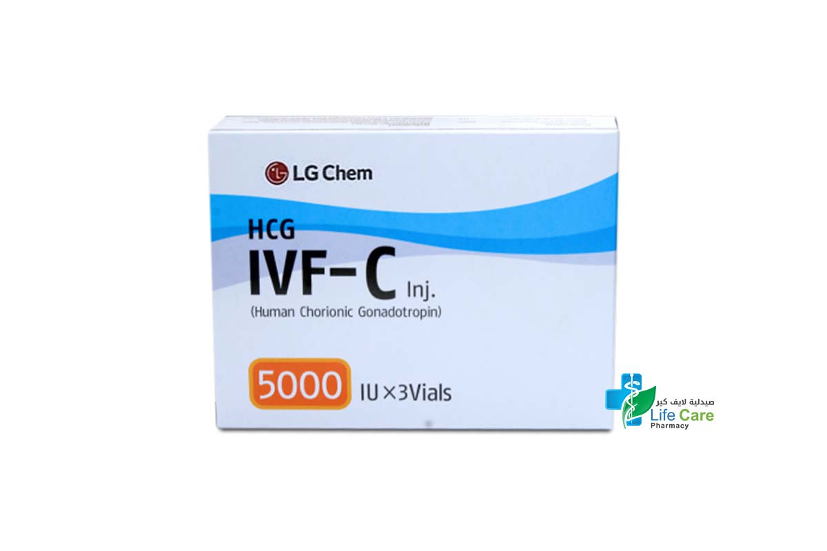 IVF C 5000 IU INJECTION 3 VIALS - Life Care Pharmacy