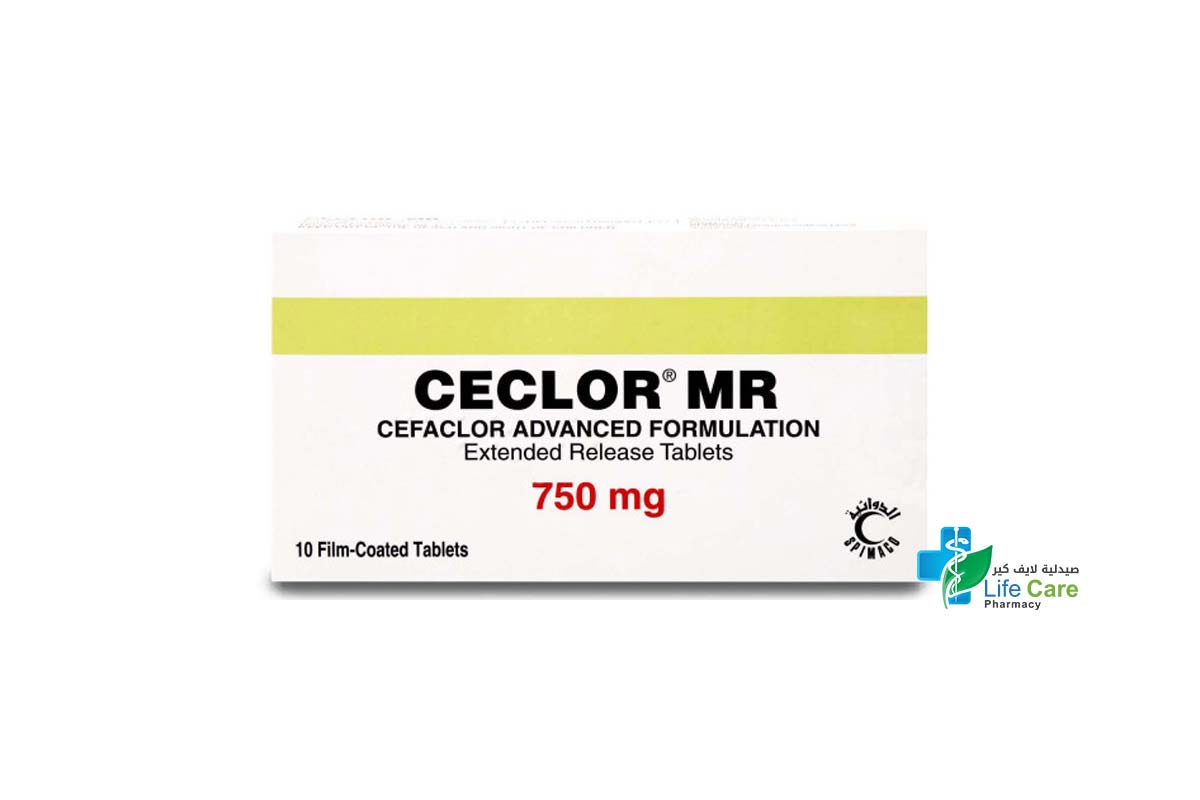 CECLOR MR 750 MG 10 TABLETS - Life Care Pharmacy