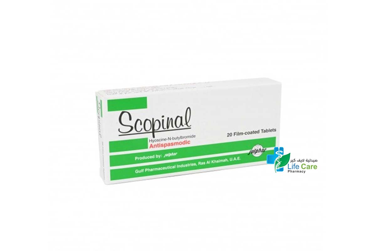 SCOPINAL 20 TABLETS - Life Care Pharmacy