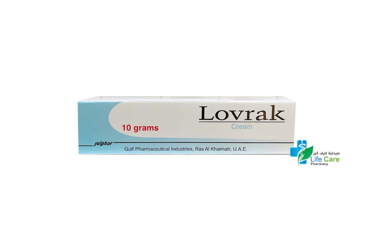 LOVRAK CREAM 5% 10 GRAMS - Life Care Pharmacy