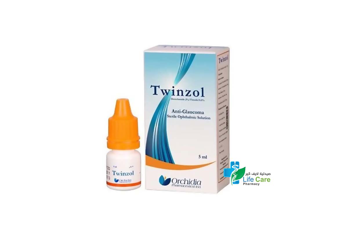 TWINZOL ANTI GLAUCOMA STERILE OPHTHALMIC SOLUTION EYE DROPS 5 ML - Life Care Pharmacy